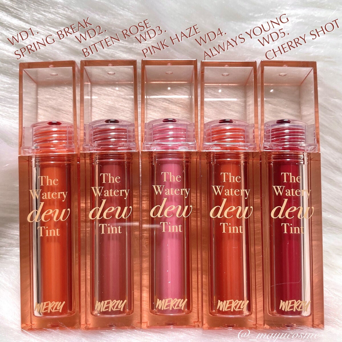 ザ ウォータリーデューティント/MERZY/リップティントを使ったクチコミ(2枚目)