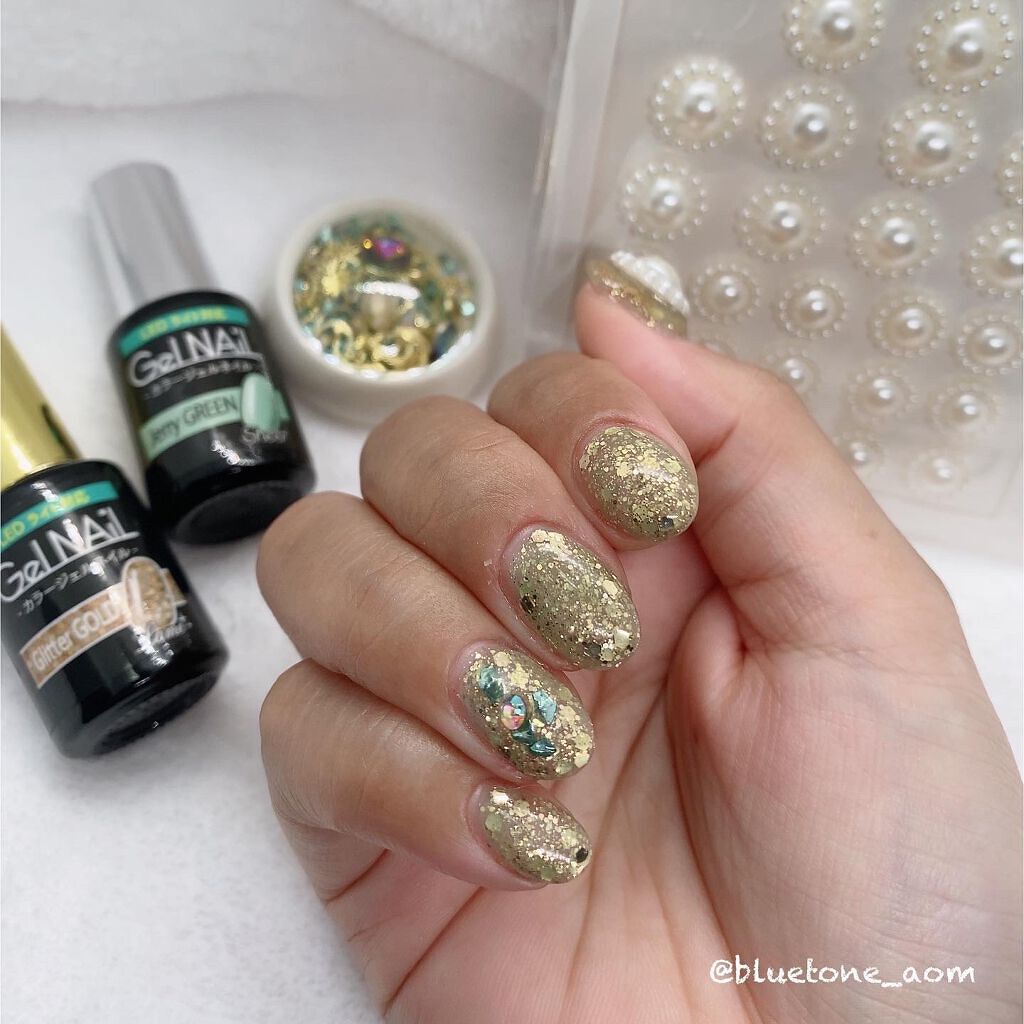 ジェルネイル(ライト対応)/セリア/ジェルネイルを使ったクチコミ(4枚目)