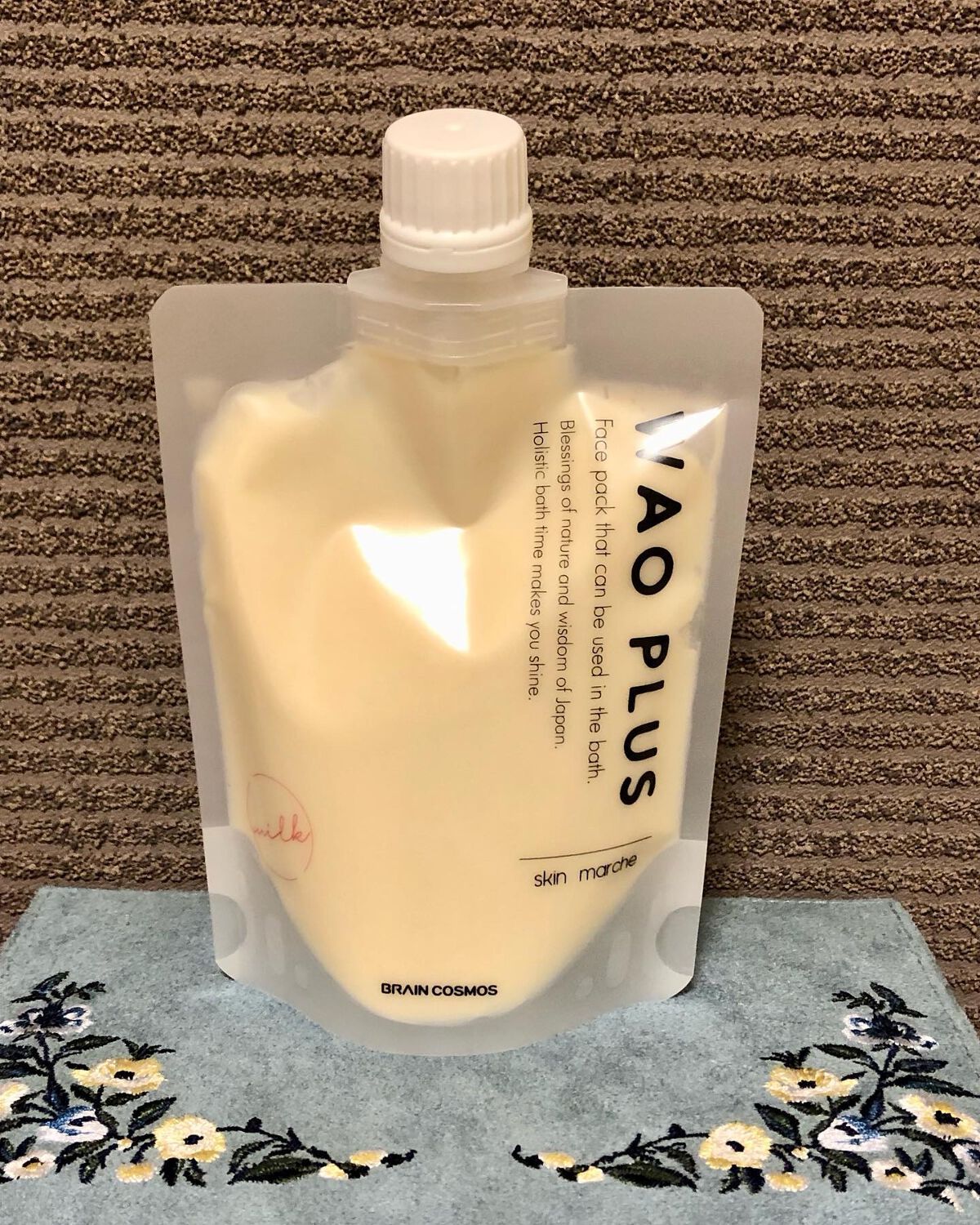 skinmarche WAOPLUS プラントベースミルクブースターマスク/ブレーンコスモス/洗い流すパック・マスクを使ったクチコミ(1枚目)