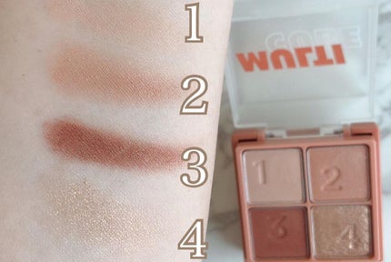 マルチキューブ/i’m meme/アイシャドウパレットを使ったクチコミ(4枚目)