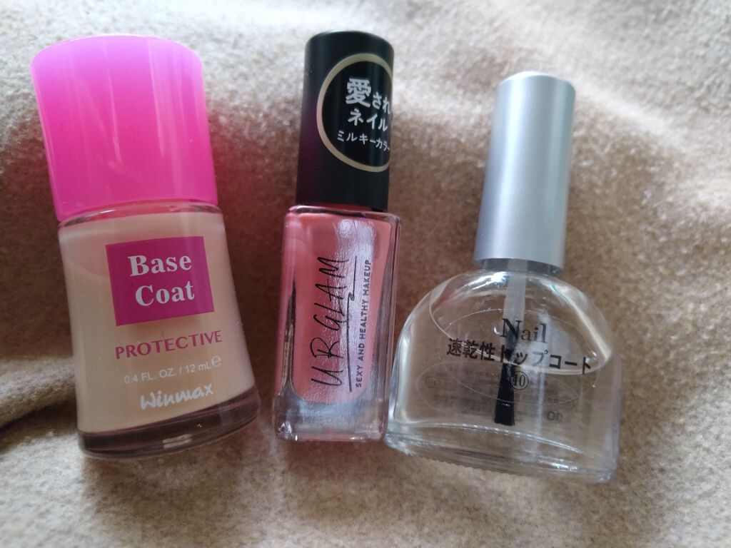 ウィンマックス ネイルケアシリーズ ベースコート/DAISO/ネイルベースコートを使ったクチコミ（1枚目）