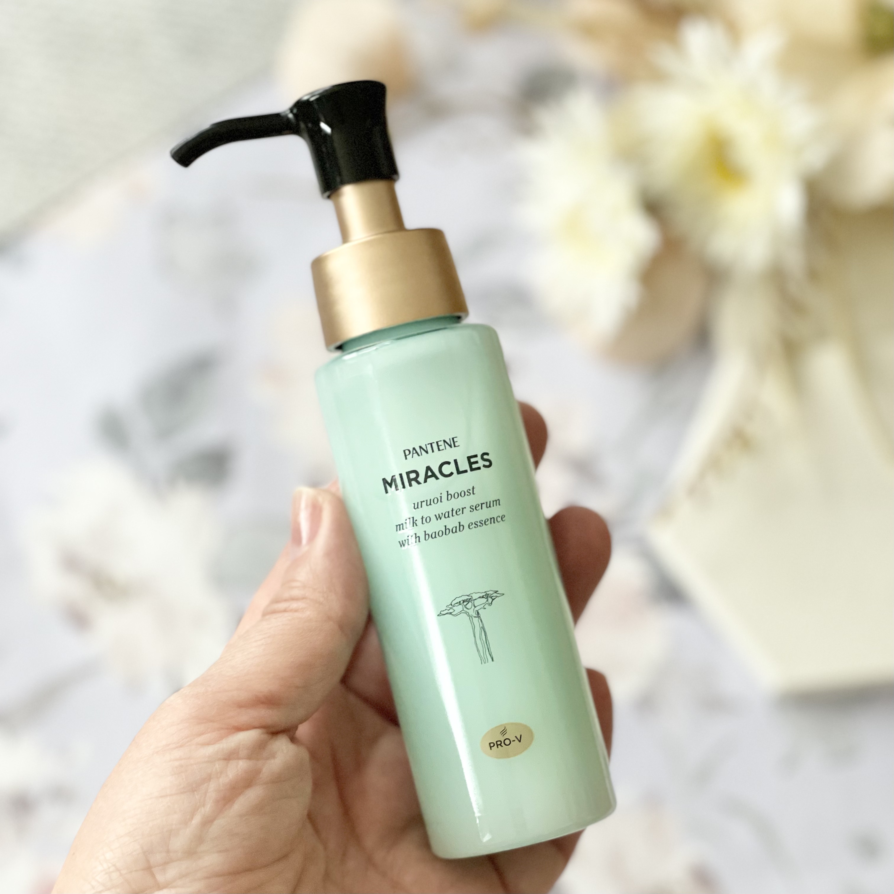 ミラクルズ うるおいブーストミルクウォーターセラム/パンテーン/アウトバストリートメントを使ったクチコミ（2枚目）