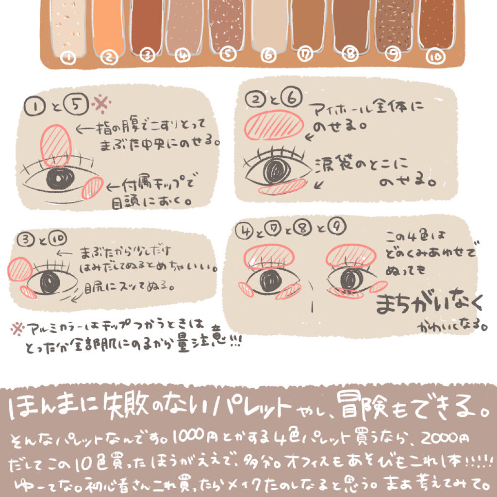 プレイカラー アイシャドウ/ETUDE/アイシャドウパレットを使ったクチコミ（3枚目）