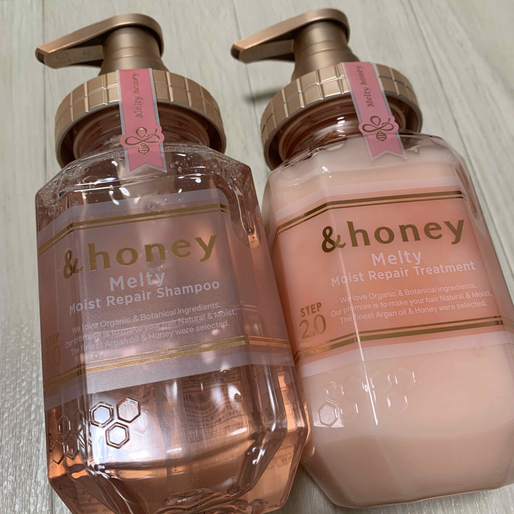 &honey Melty モイストリペア シャンプー1.0／モイストリペア ヘアトリートメント2.0/&honey/市販シャンプーを使ったクチコミ（1枚目）