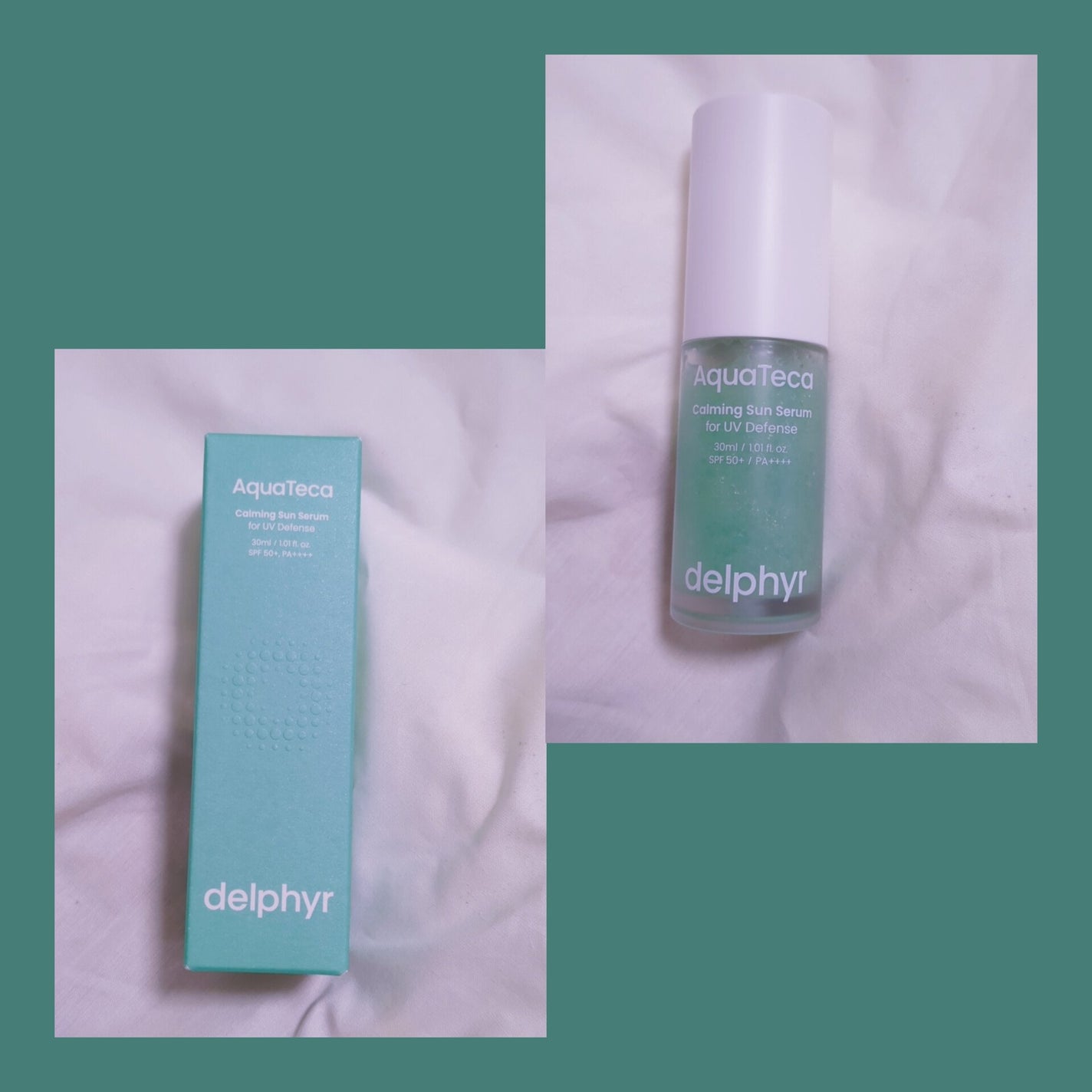 AquaTeca calming sun serum/Delphyr/日焼け止めローションを使ったクチコミ(1枚目)