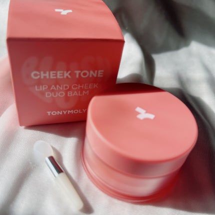 チークトーン リップ&チーク デュオバーム/TONYMOLY/口紅を使ったクチコミ(5枚目)