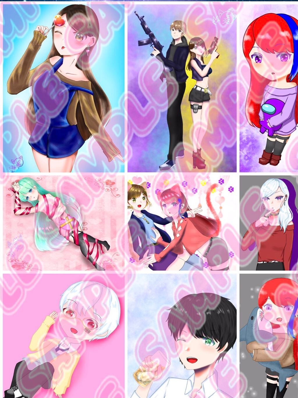 歌に眠る奏@歌い手@絵師 on LIPS 「あたしが描いてるイラスト集です(♡>艸<)同じイラストあるけど..」(3枚目)