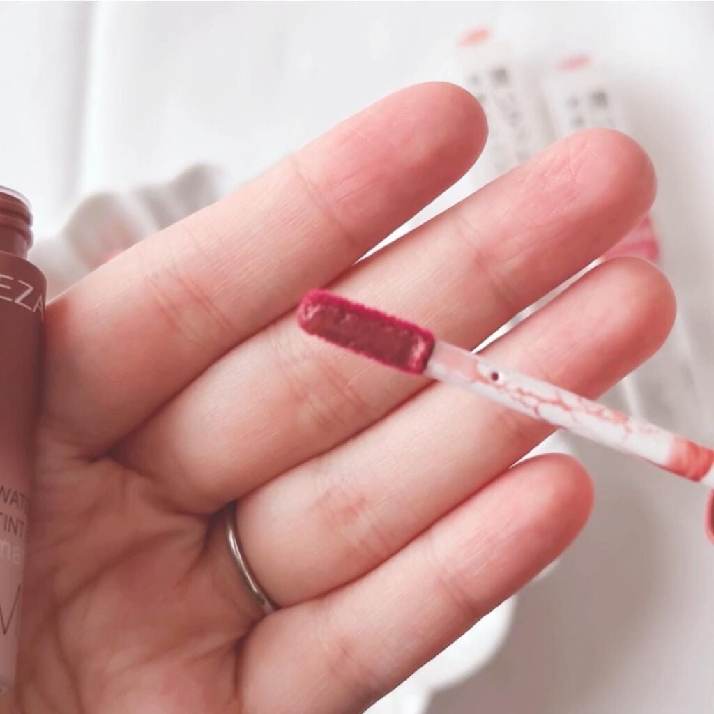 ウォータリーティントリップ マット/CEZANNE/リップティントを使ったクチコミ(3枚目)