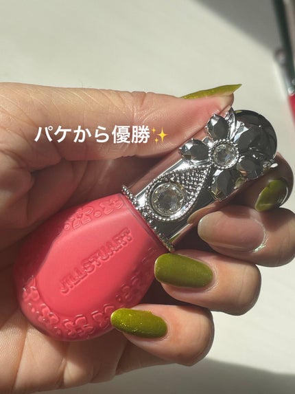 ジルスチュアート ブルームドロップ リップ&チーク シフォン 01 kiss bloom/JILL STUART/リキッドチークを使ったクチコミ(2枚目)