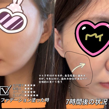 密着カバーファンデーション/GIVERNY/リキッドファンデーションを使ったクチコミ(2枚目)
