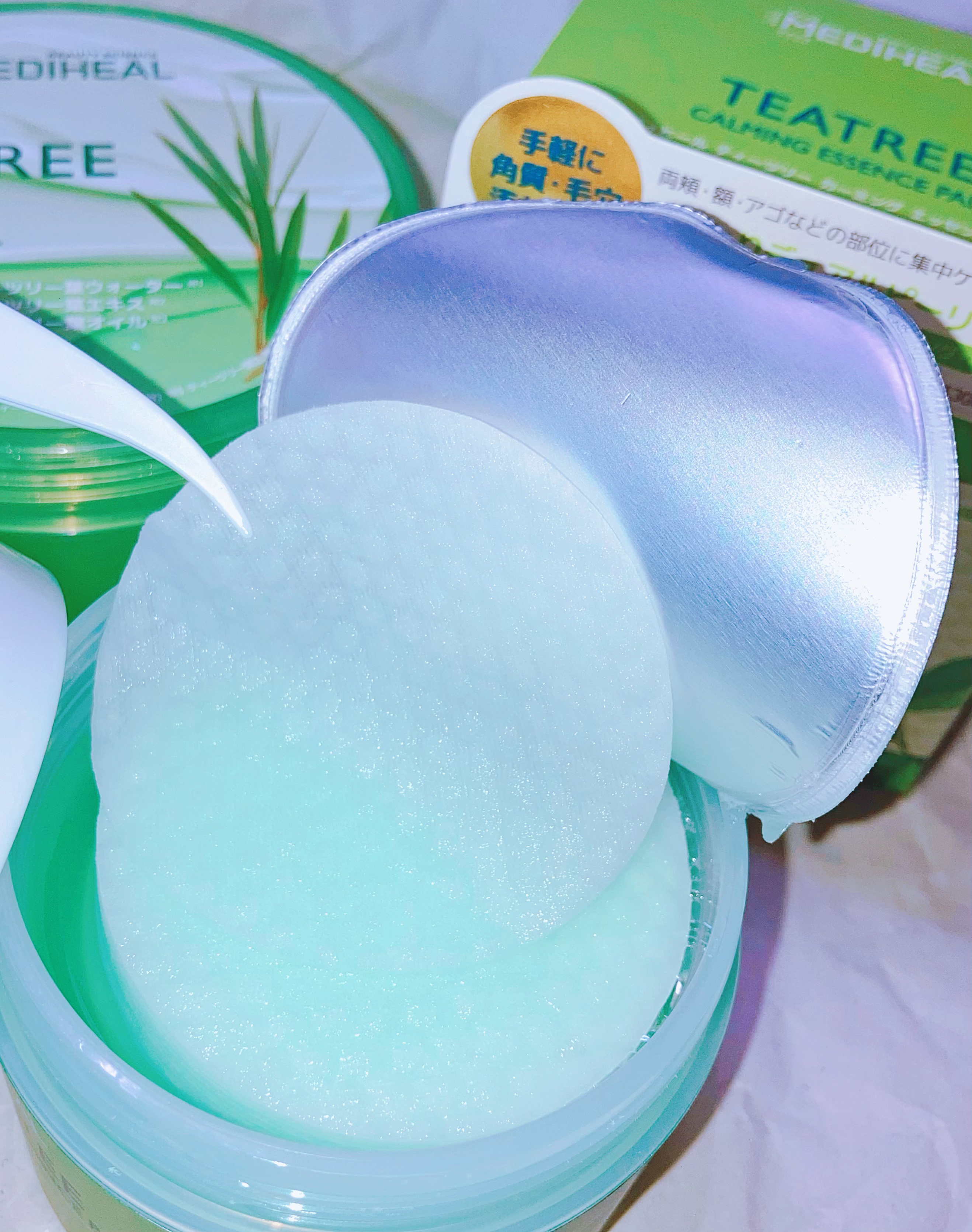 ティーツリーカーミングエッセンスパッド/MEDIHEAL/トナーパッドを使ったクチコミ（2枚目）