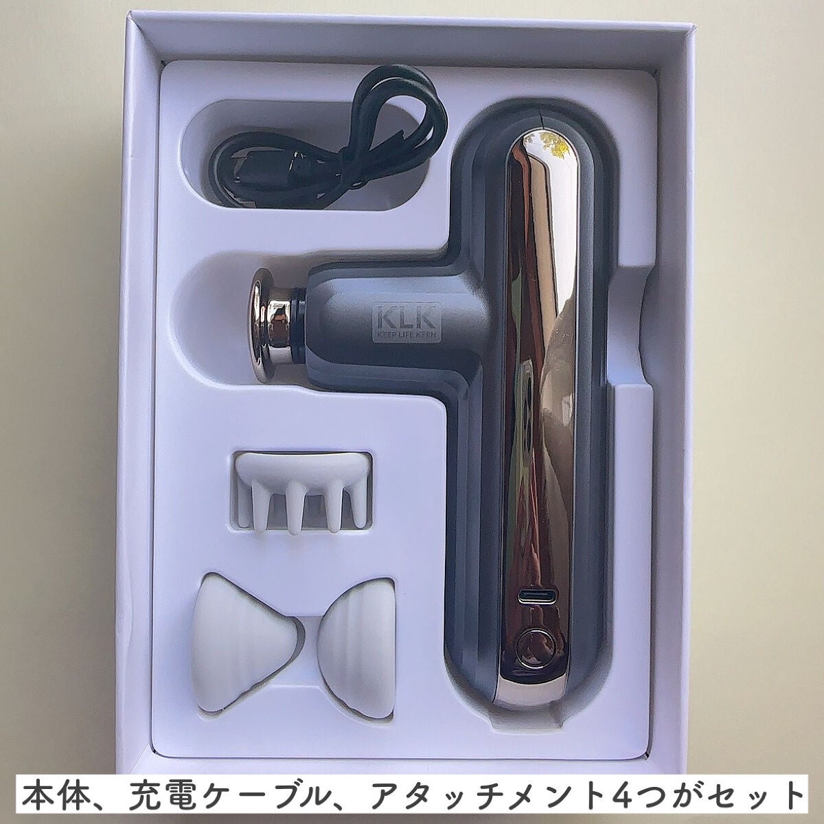 筋膜リリースガン/KLK/マッサージガンを使ったクチコミ(3枚目)