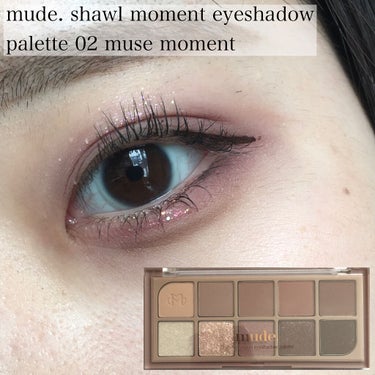 【mude. shawl moment eyeshadow palette 02 muse moment】

お値段➡️2800円



◆メイク工程
1⃣ ①をアイホールより少し広めに
2️⃣ ②と③