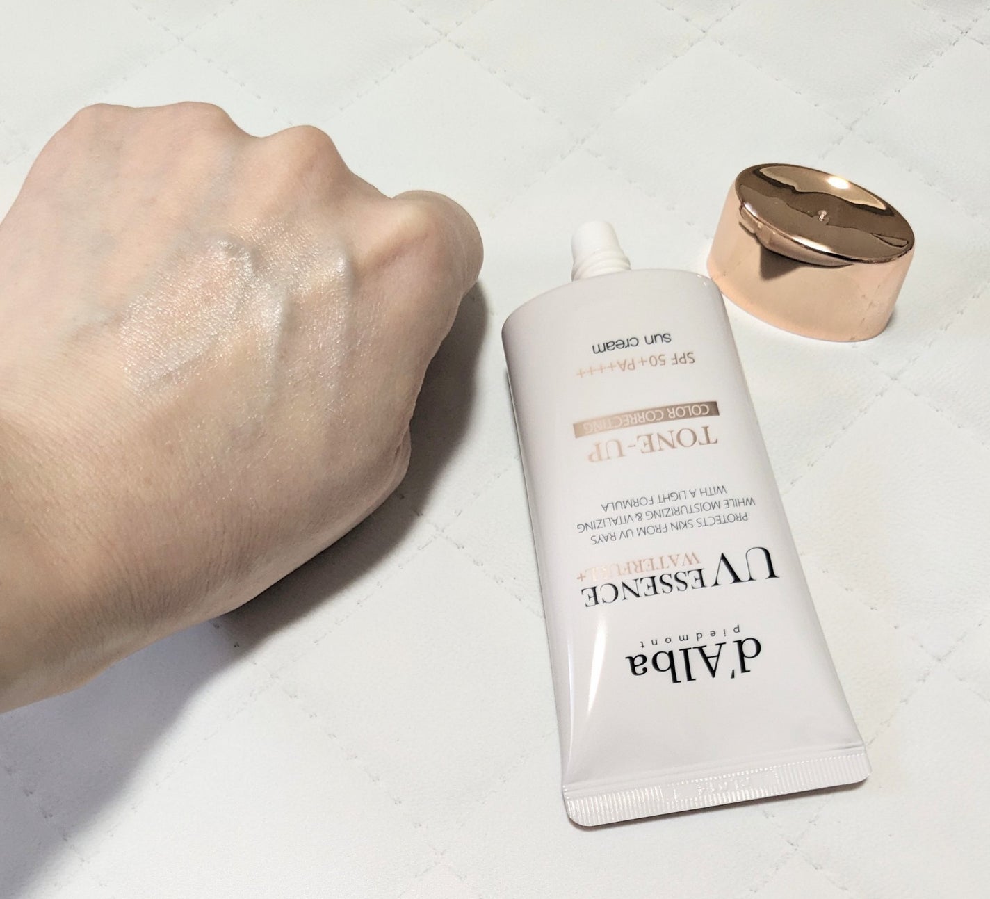 ウォータフルトーンアップサンクリーム/ダルバ/日焼け止めクリームを使ったクチコミ(4枚目)