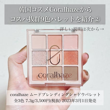 ムードブレンディングシャドウパレット/Coralhaze/アイシャドウパレットを使ったクチコミ(2枚目)