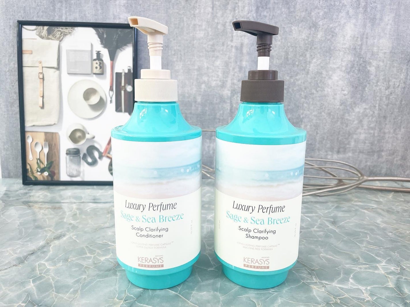 クラリファイング ラグジュアリー パフューム セージ&シーブリーズ シャンプー&コンディショナー/KERASYS/シャンプー・コンディショナーを使ったクチコミ(1枚目)