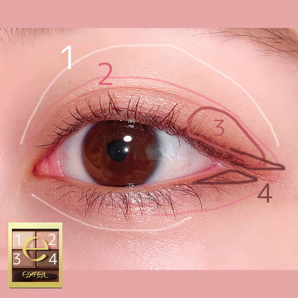 スキニーリッチシャドウ/excel/アイシャドウパレットを使ったクチコミ（2枚目）