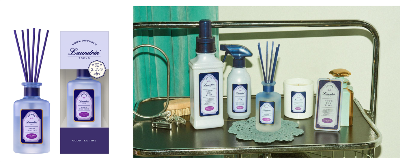 ランドリンの人気ティーフレグランス「GOOD TEA TIME」の4つの香りから「ルームディフューザー」が登場!の画像