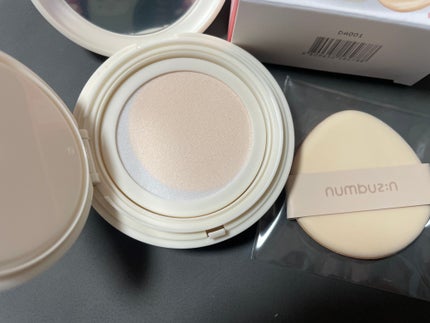 3番 ノーファンデ陶器肌トーンアップクッション/numbuzin/クッションファンデーションを使ったクチコミ(2枚目)