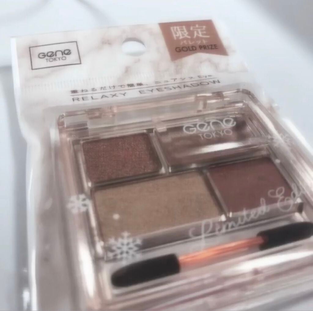 GENE TOKYO リラクシーアイシャドウ/DAISO/アイシャドウパレットを使ったクチコミ(1枚目)