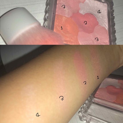 グロウフルールチークス/キャンメイク/パウダーチークを使ったクチコミ(2枚目)