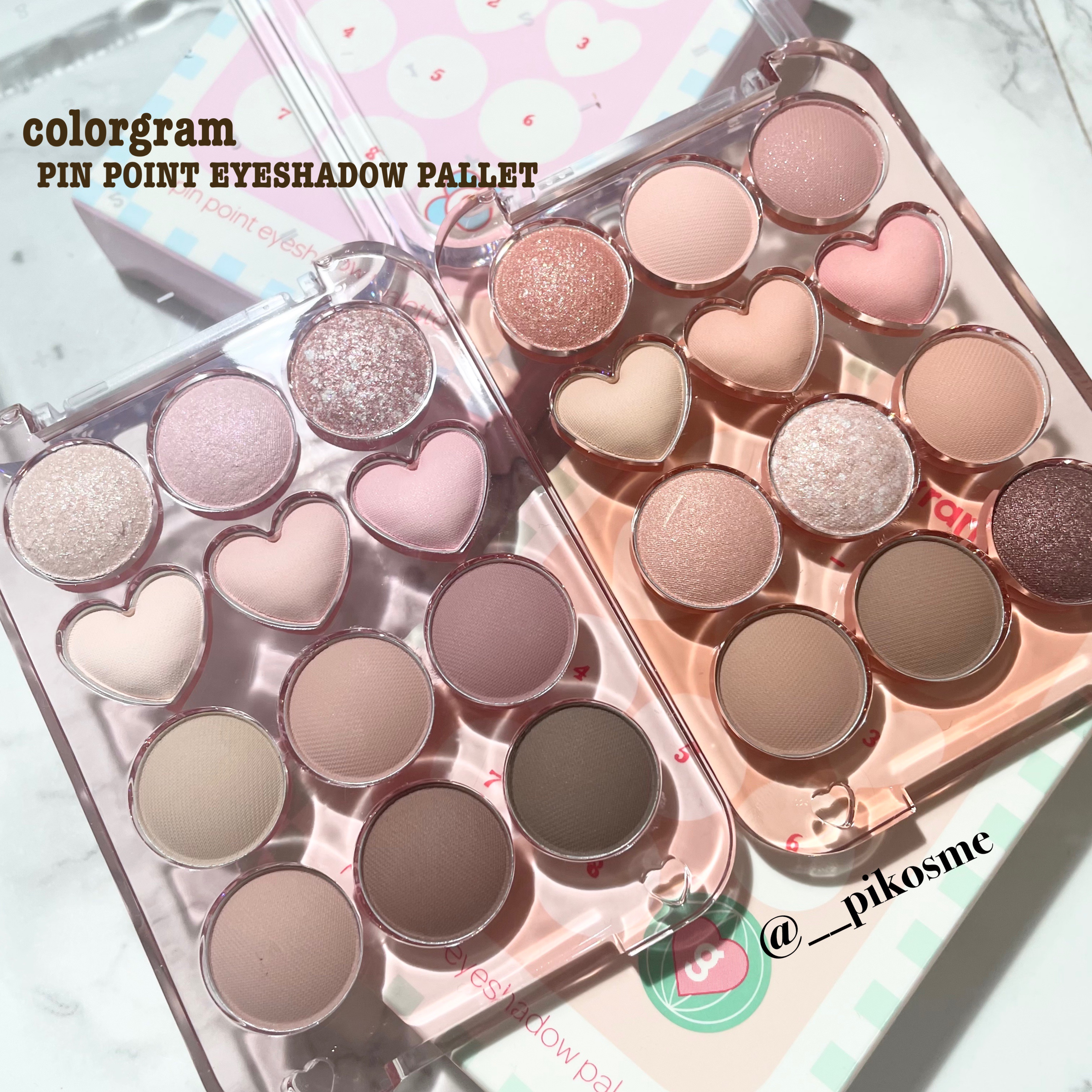 目元チュートリアルアイパレット/Colorgram/アイシャドウパレットを使ったクチコミ（2枚目）