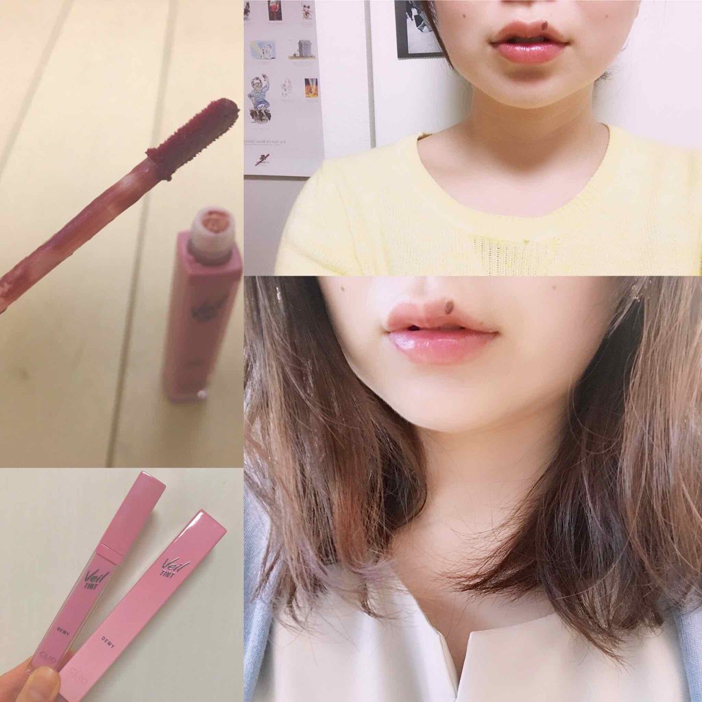 ベール ティント デューイ 10 MAUVE SHOWER/CLIO/口紅を使ったクチコミ（2枚目）