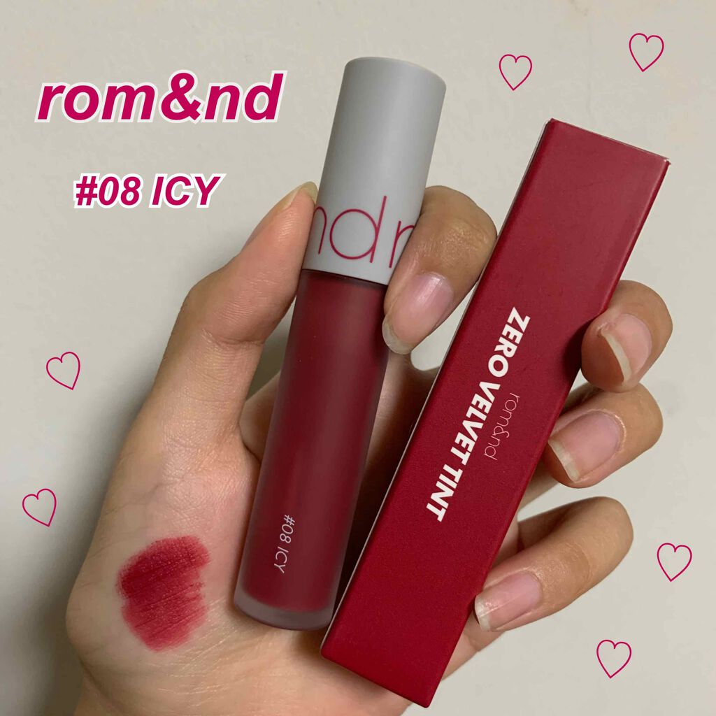 ゼロベルベットティント/rom&nd/リップティントを使ったクチコミ（1枚目）