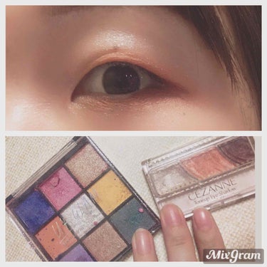 UR GLAM　BLOOMING EYE COLOR PALETTE/U R GLAM/パウダーアイシャドウを使ったクチコミ（1枚目）