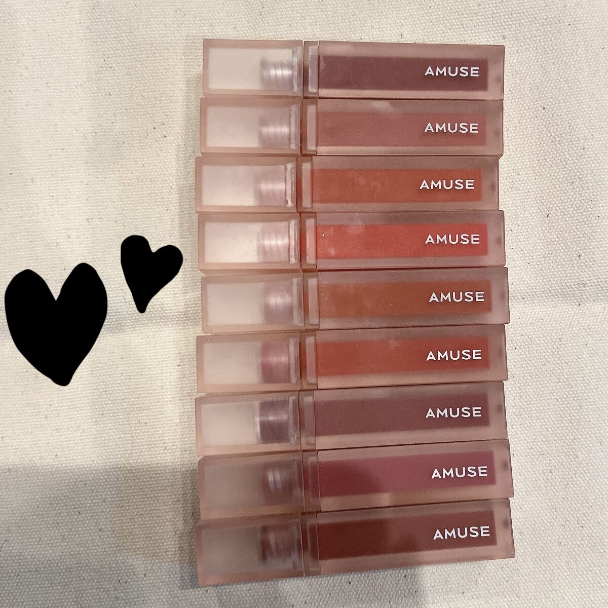 デュー ベルベット 09ふしぎモモ/AMUSE/口紅を使ったクチコミ（1枚目）