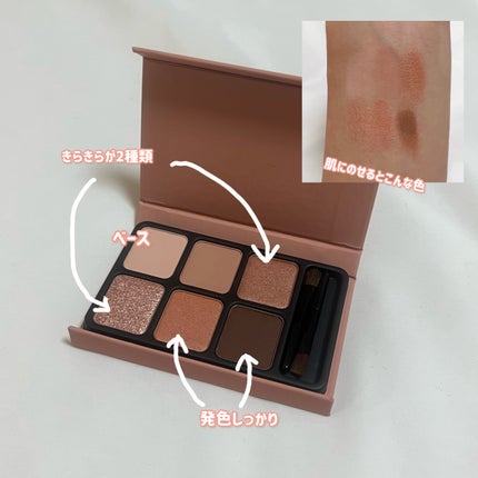 アイカラーパレット/heme/アイシャドウパレットを使ったクチコミ(5枚目)