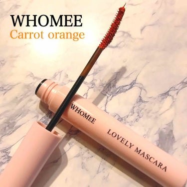 ロング＆カールマスカラ carrot orange/WHOMEE/マスカラを使ったクチコミ（1枚目）