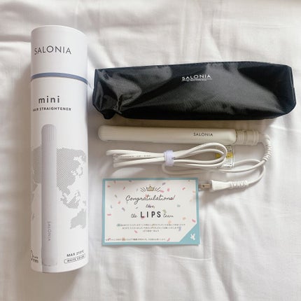 SALONIA ミニストレートヘアアイロン/SALONIA/ストレートアイロンを使ったクチコミ(1枚目)