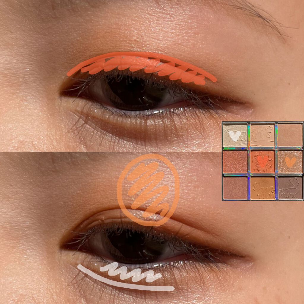 クォーツ 9色アイシャドウパレット(ドリームランドアイシャドウ)/ZEESEA/アイシャドウパレットを使ったクチコミ(5枚目)