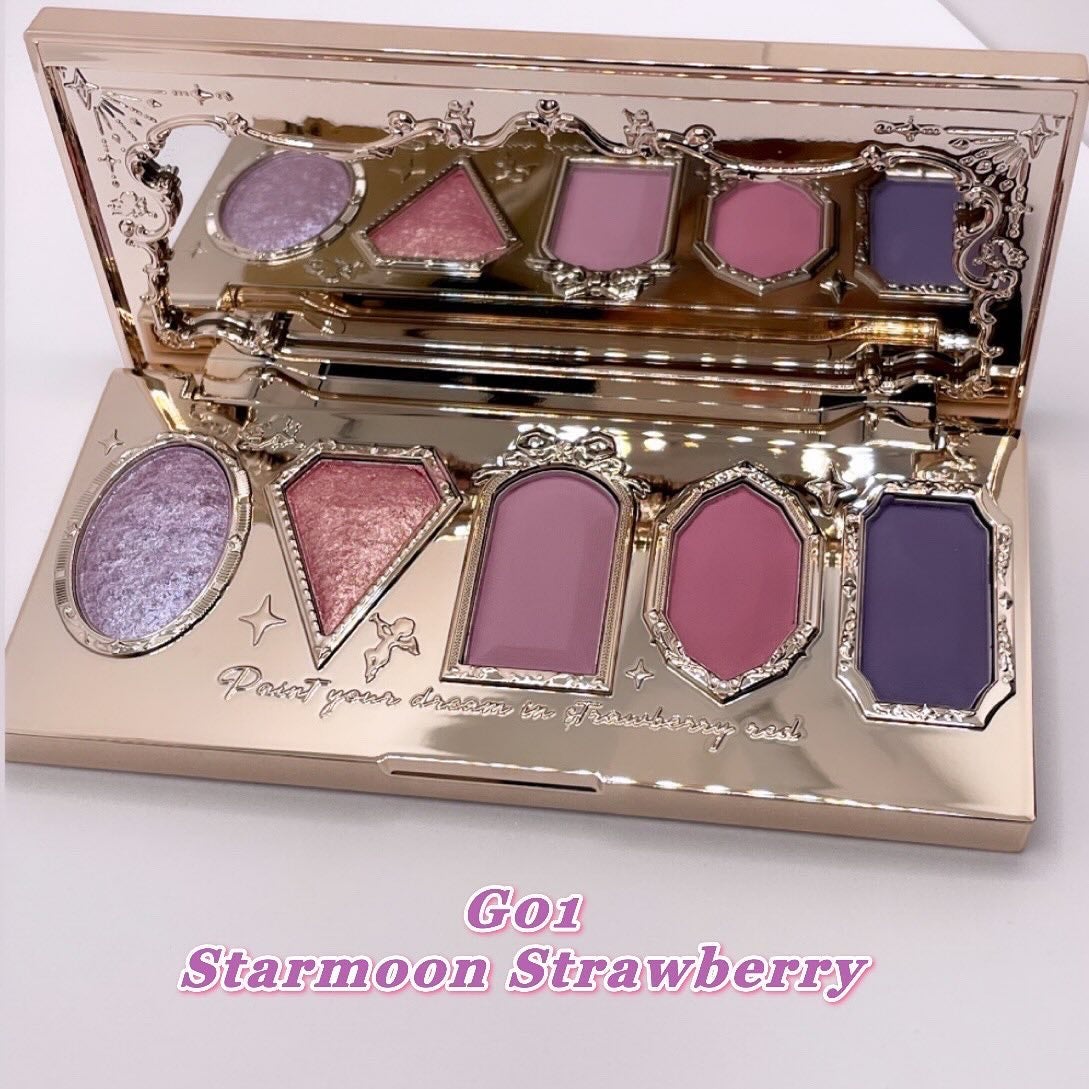 ストロベリーロココ アイシャドウパレット/FlowerKnows/アイシャドウパレットを使ったクチコミ(2枚目)