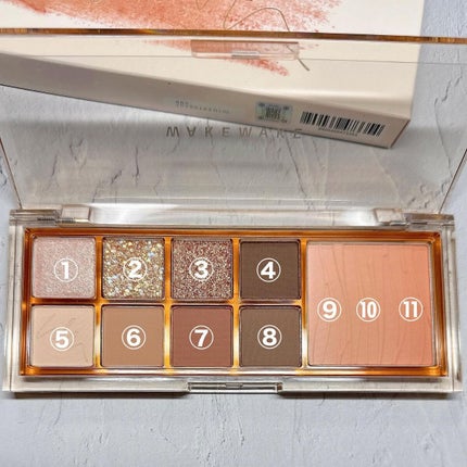 ミックスブラーリングアイパレット/wakemake/マルチパレットを使ったクチコミ(2枚目)