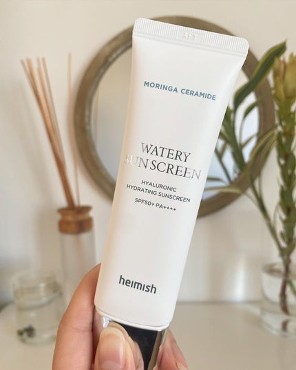モリンガ セラミド ヒアルロン酸 ハイドレーティング ウォータリー サンスクリーン/heimish/日焼け止めクリームを使ったクチコミ(1枚目)