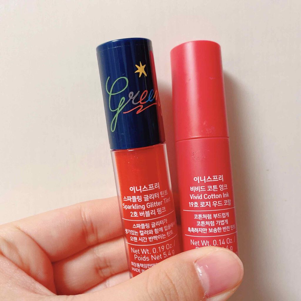 ビビッドコットン インクティント/innisfree/口紅を使ったクチコミ(2枚目)