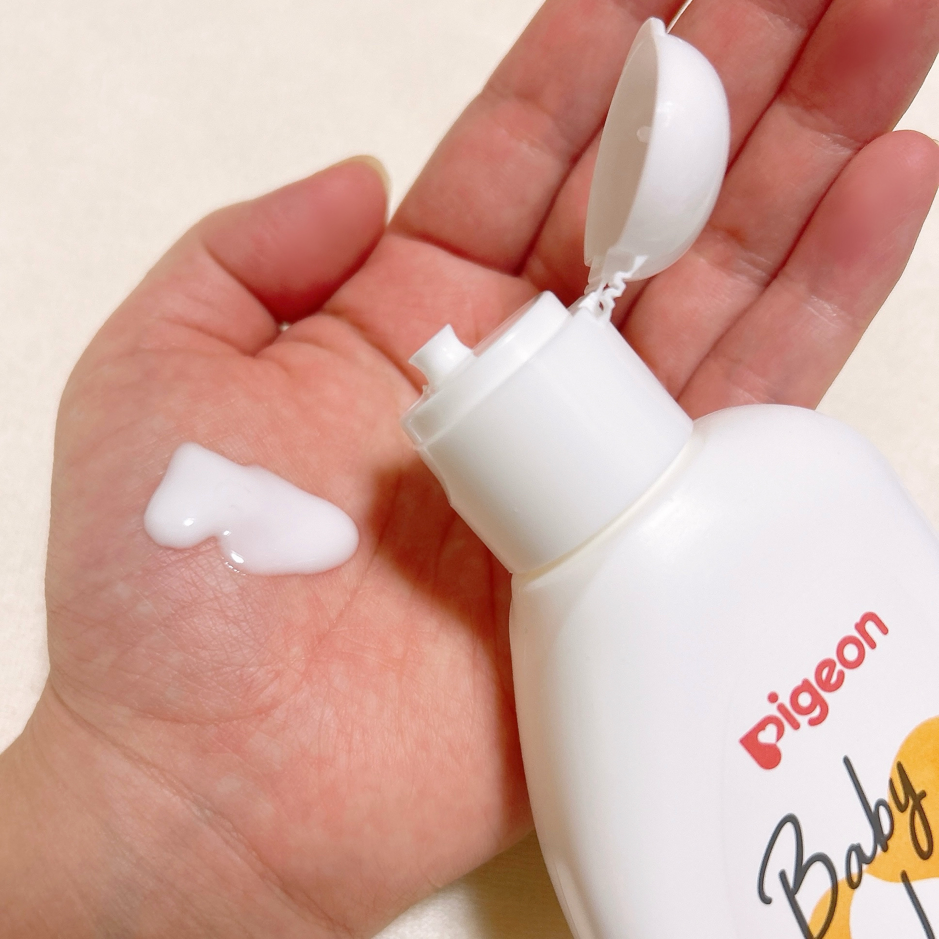 ベビーミルクローション/ピジョン/ボディミルクを使ったクチコミ（2枚目）