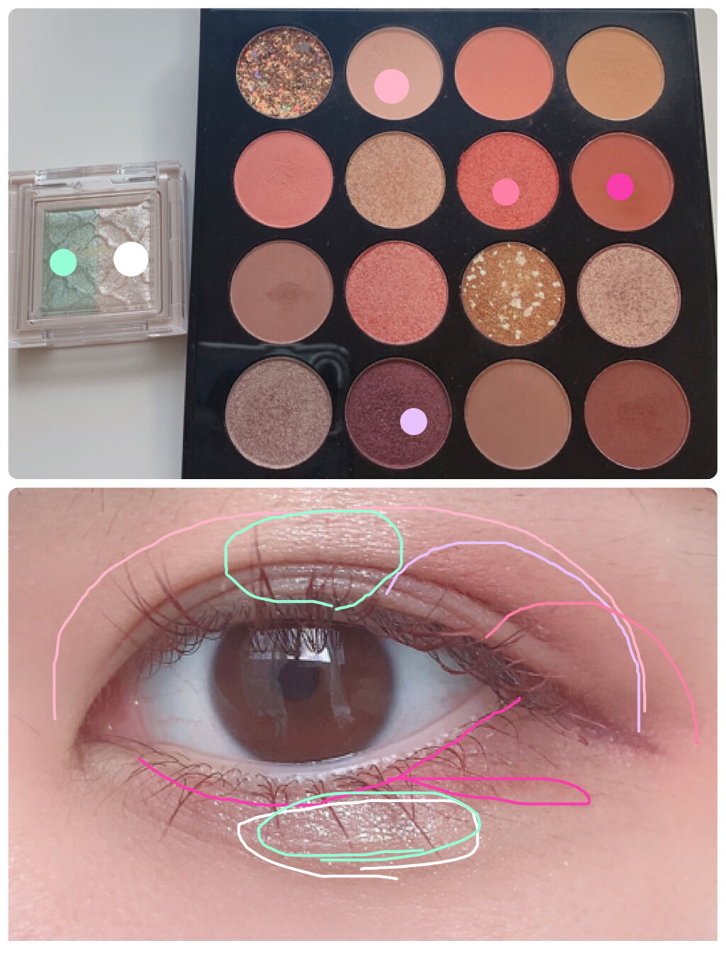 リシェ ダズリング デュオ アイズ/Visée/アイシャドウパレットを使ったクチコミ（2枚目）