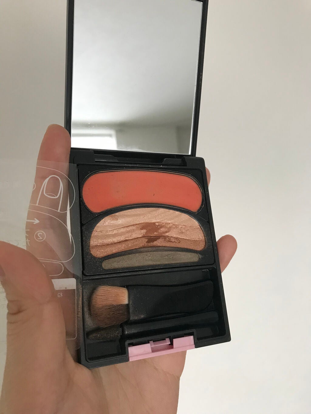 ブラシひと塗りシャドウN/オーブ/アイシャドウパレットを使ったクチコミ(2枚目)