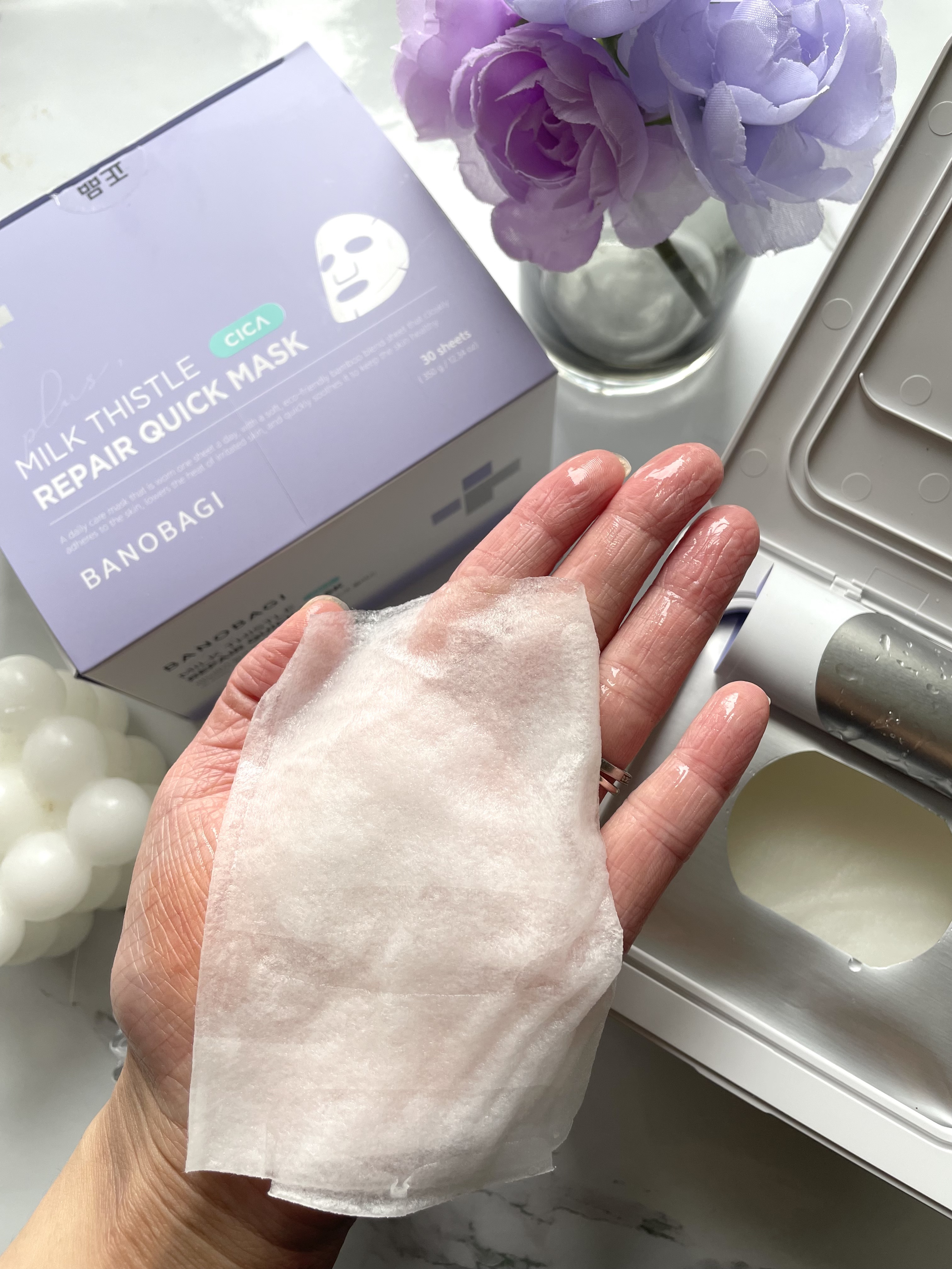 ミルクシスルリペアシカクイックマスクプラス/BANOBAGI/シートマスク・パックを使ったクチコミ（3枚目）