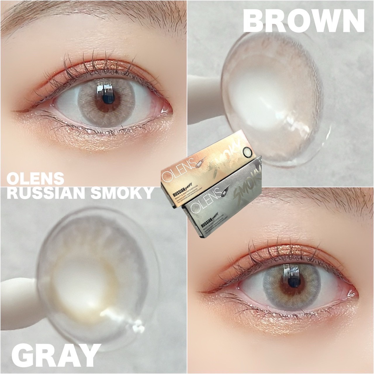 ロシアンスモーキー/OLENS/カラーコンタクトレンズを使ったクチコミ（3枚目）