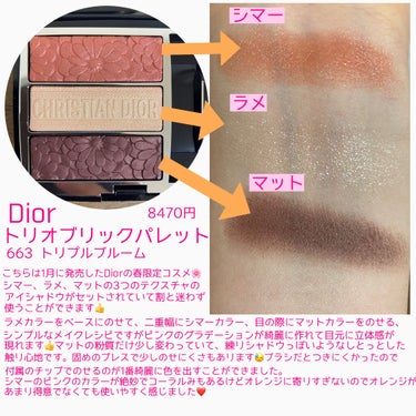 トリオ ブリック パレット＜ピュア グロウ＞/Dior/パウダーアイシャドウを使ったクチコミ（2枚目）