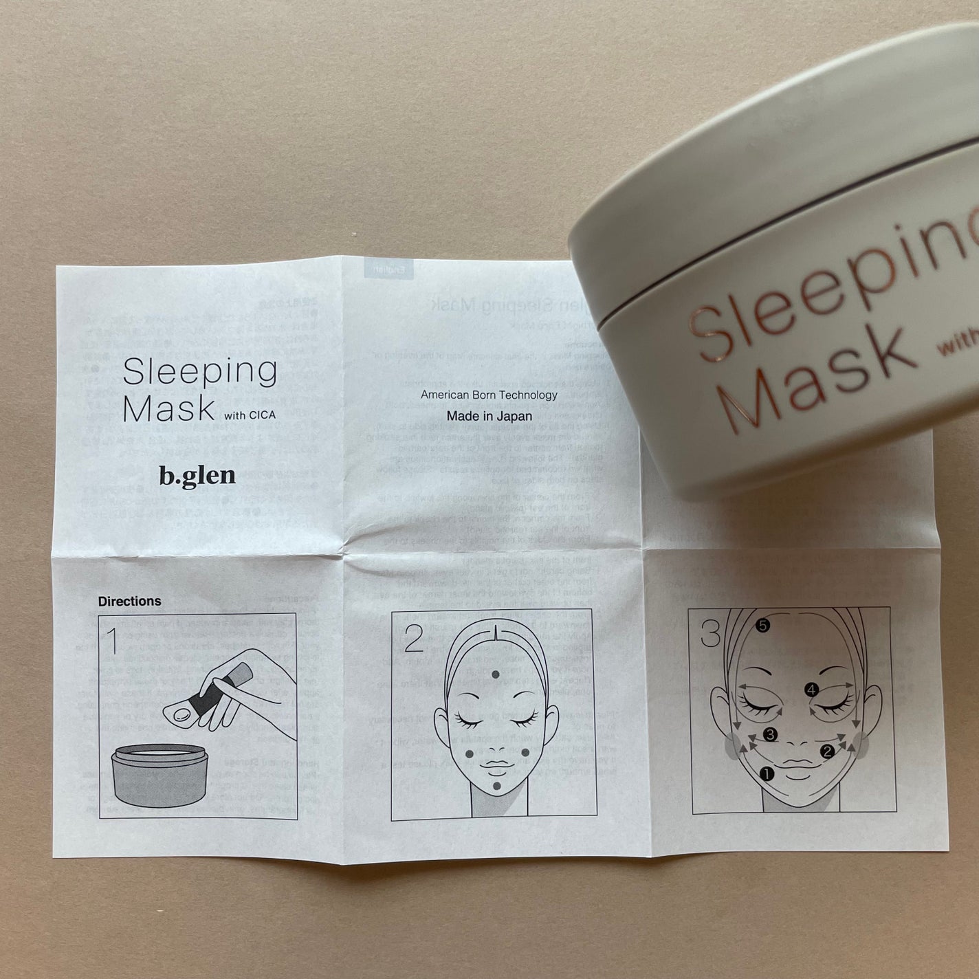 スリーピングマスク with CICA/b.glen/フェイスクリームを使ったクチコミ(4枚目)