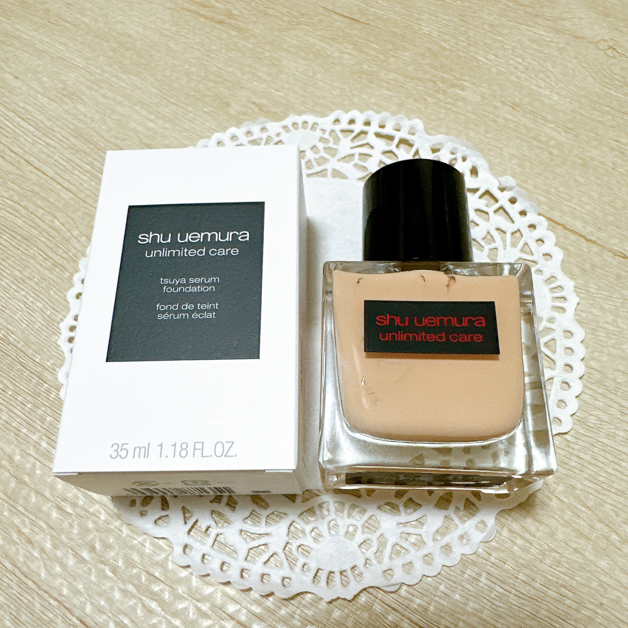 アンリミテッド ケア ツヤ セラム ファンデーション/shu uemura/リキッドファンデーションを使ったクチコミ（2枚目）