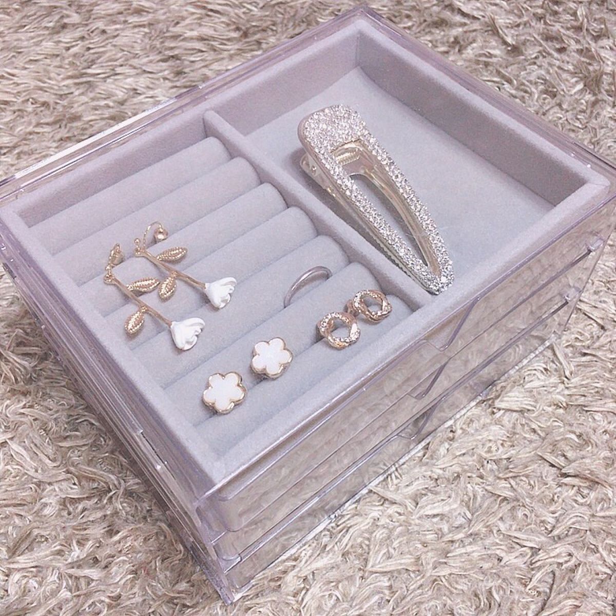 アクセサリートレイ(マス)/DAISO/その他を使ったクチコミ（1枚目）