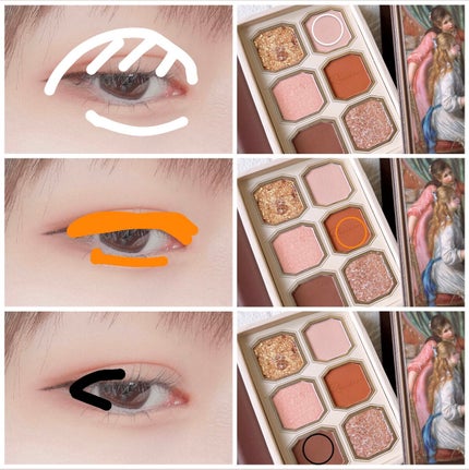 絵画アイシャドウパレット/MilleFée/アイシャドウパレットを使ったクチコミ(2枚目)