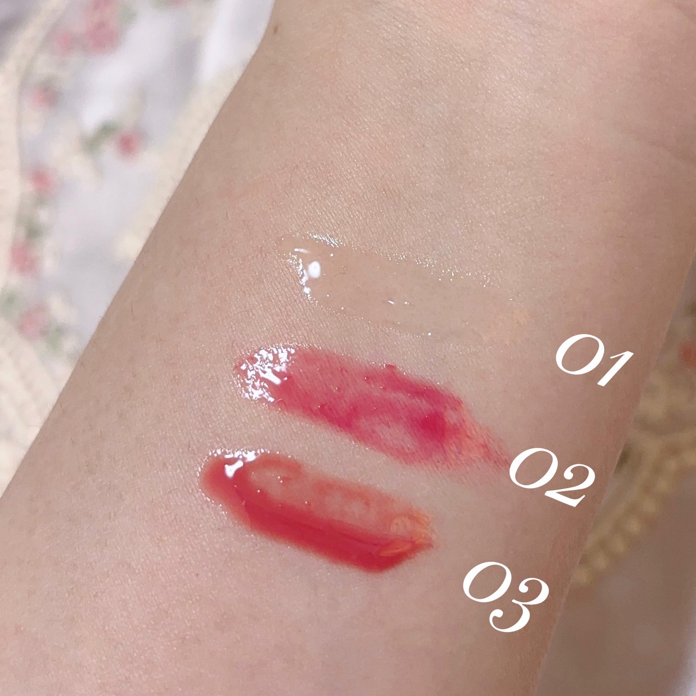 ナチュラルブルームリップオイルセラム 3色セット/PINATE/リップグロスを使ったクチコミ(10枚目)