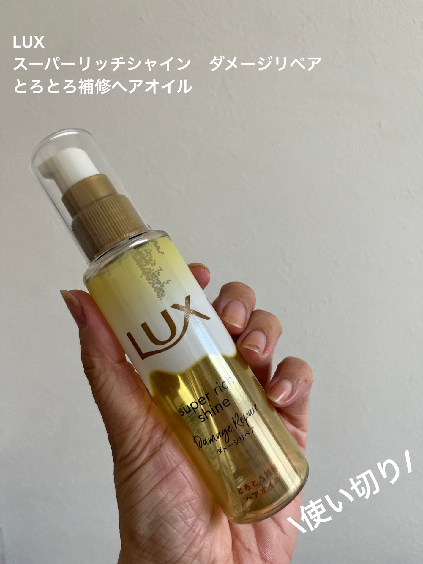 ã¹ãŒããŒãªããã·ã£ã€ã³ ãã¡ãŒãžãªã㢠ãšããšãè£ä¿®ãã¢ãªã€ã«/LUX/ãã¢ãªã€ã«ã䜿ã£ãã¯ãã³ãïŒ1æç®ïŒ